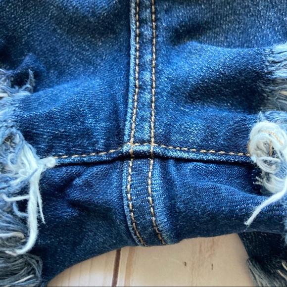 PINK Womens Blue Denim Jean Shorts Size 4 - Picture 11 of 16